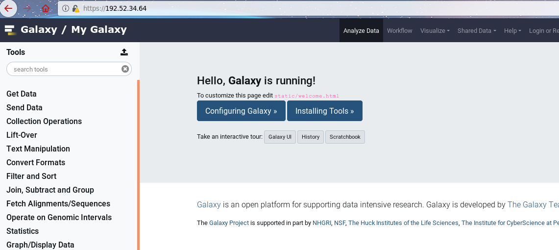 The finally working Galaxy. 