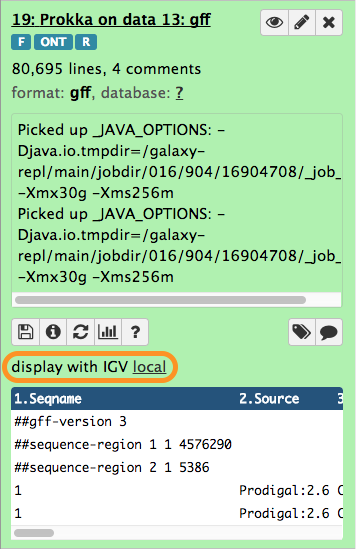 Expanded GFF3 dataset representing Prokka annotations. 