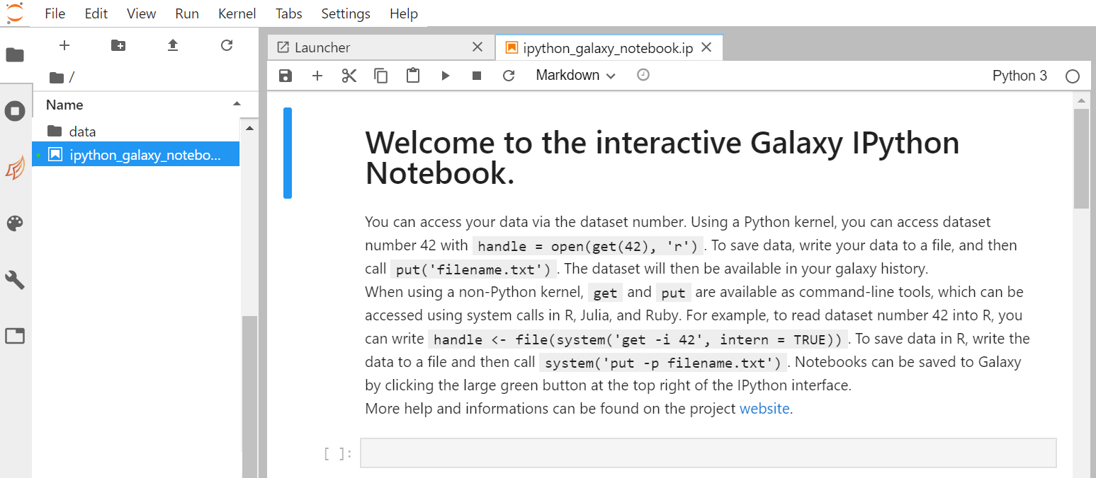 jupyterlab default notebook. 