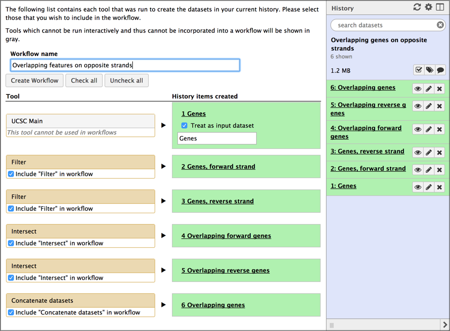 Create workflow form. 