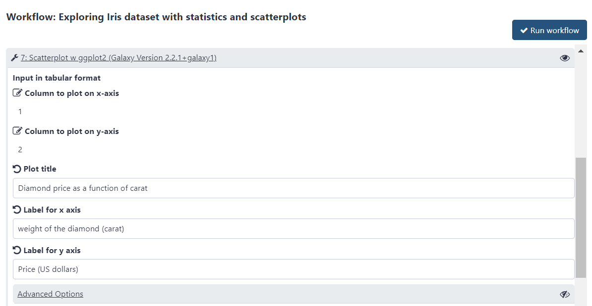 Customize scatter plot. 