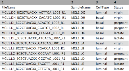 sampleinfo file. 