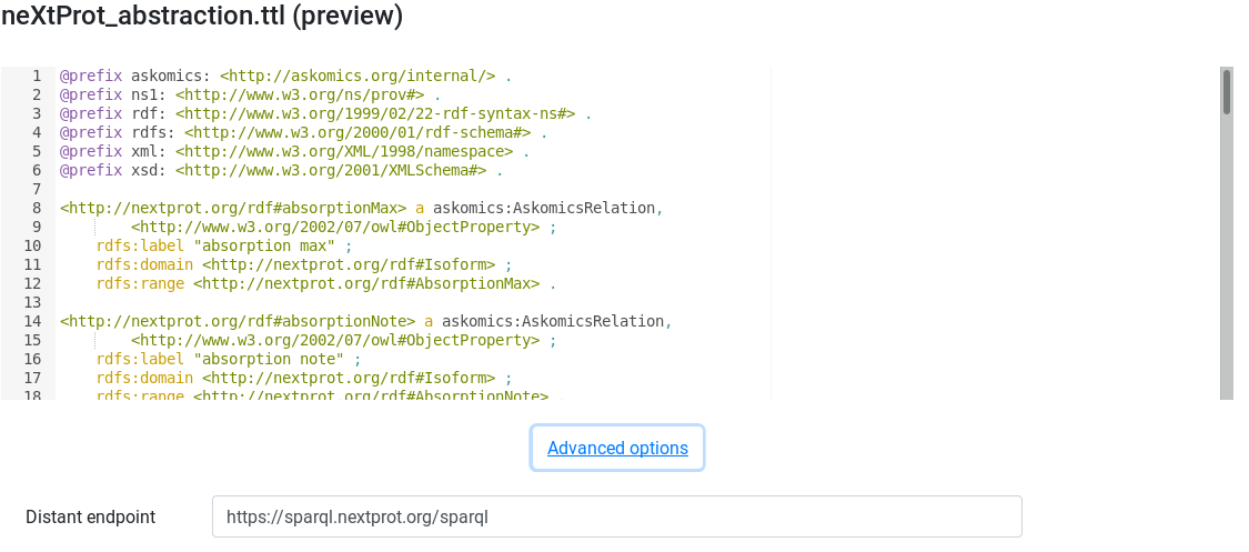 neXtProt abstraction preview. 