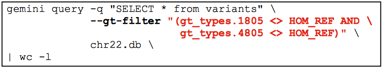 GEMINI query command. 