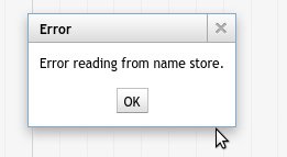 error message. 