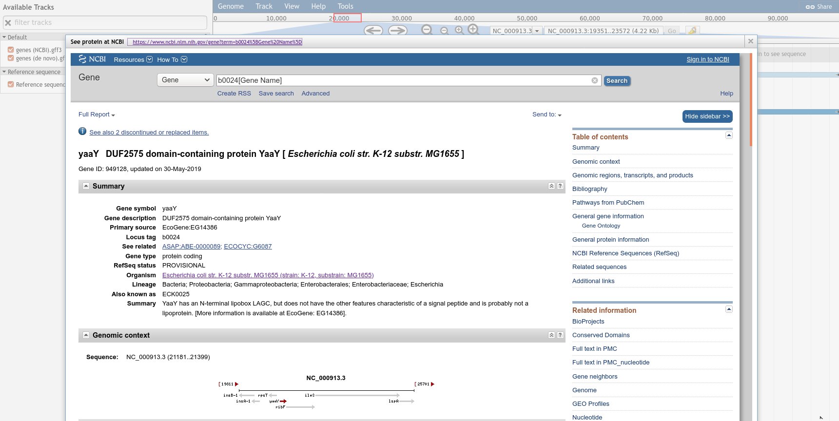 ncbi view. 